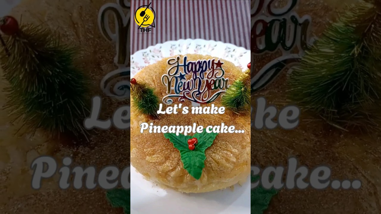let's make Pineapple Cake #newyear #cake #shorts #youtubeshorts #viral #thf #punjabimusic #recipe