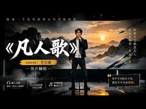 听懂《凡人歌》，也就听懂了人生…｜男声翻唱李宗盛经典｜一首歌唱尽多少人的酸甜苦辣🎵