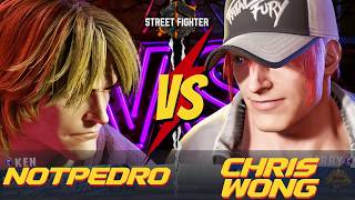 SF6 ▰ NOTPEDRO (Ken) vs CHRIS WONG (Terry) 👊 Ranked Match - High Level Gameplay - 5/26