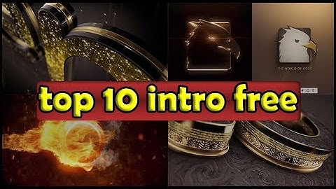 Top 10 intro logo Template Free After Effects Project Files
