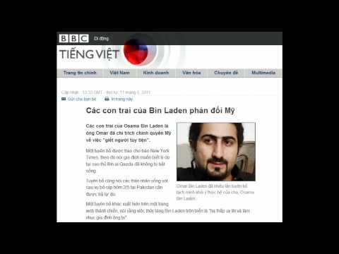 11-05-2011 - BBC Vietnamese - Cc con trai ca Bin Laden phn i M