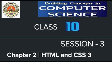 LIVE SESSION 3 | CHAPTER - 2 | HTML and CSS3