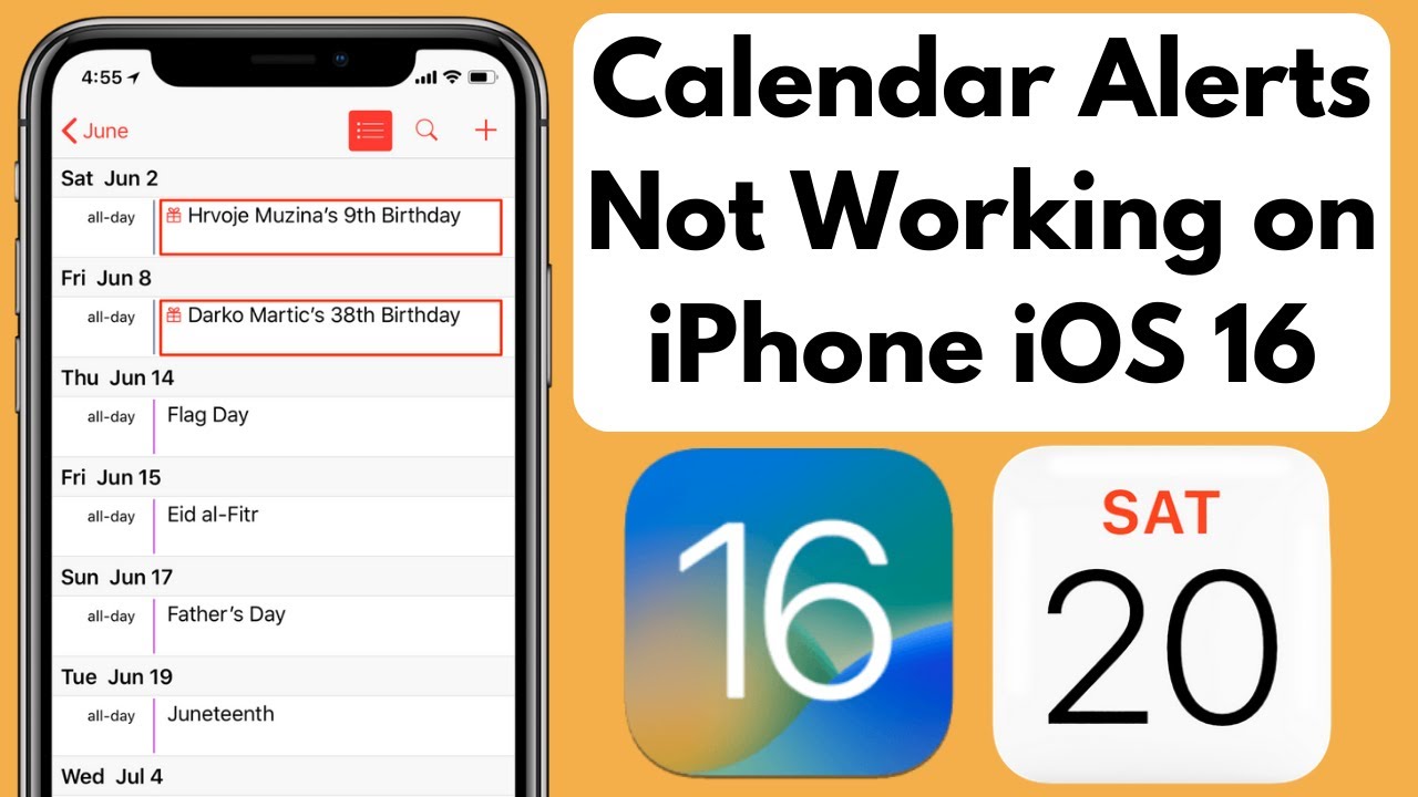 How To Fix Calendar Alerts Not Working on iPhone iOS 16 YouTube
