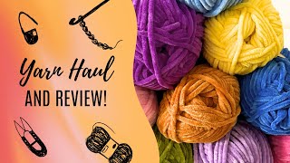 Yarn Haul & Review! Yarnsmiths Chenille Chunky! 
