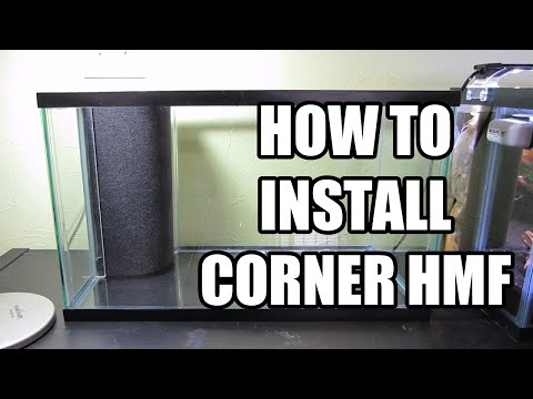 Come installare angolo Hamburger Mattenfilter (HMF) in acquario