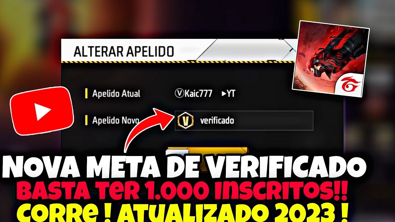 NOVO JEITO DE CONSEGUIR O VERIFICADO DA GARENA NO FREE FIRE