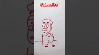 How to draw a grandfather 👴 #grandfather #cartoon #easydrawing #grandpa #simpledrawing