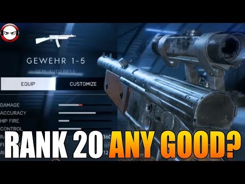 Rank 20 Gewehr 1-5 any good? (Battlefield 5 gameplay)