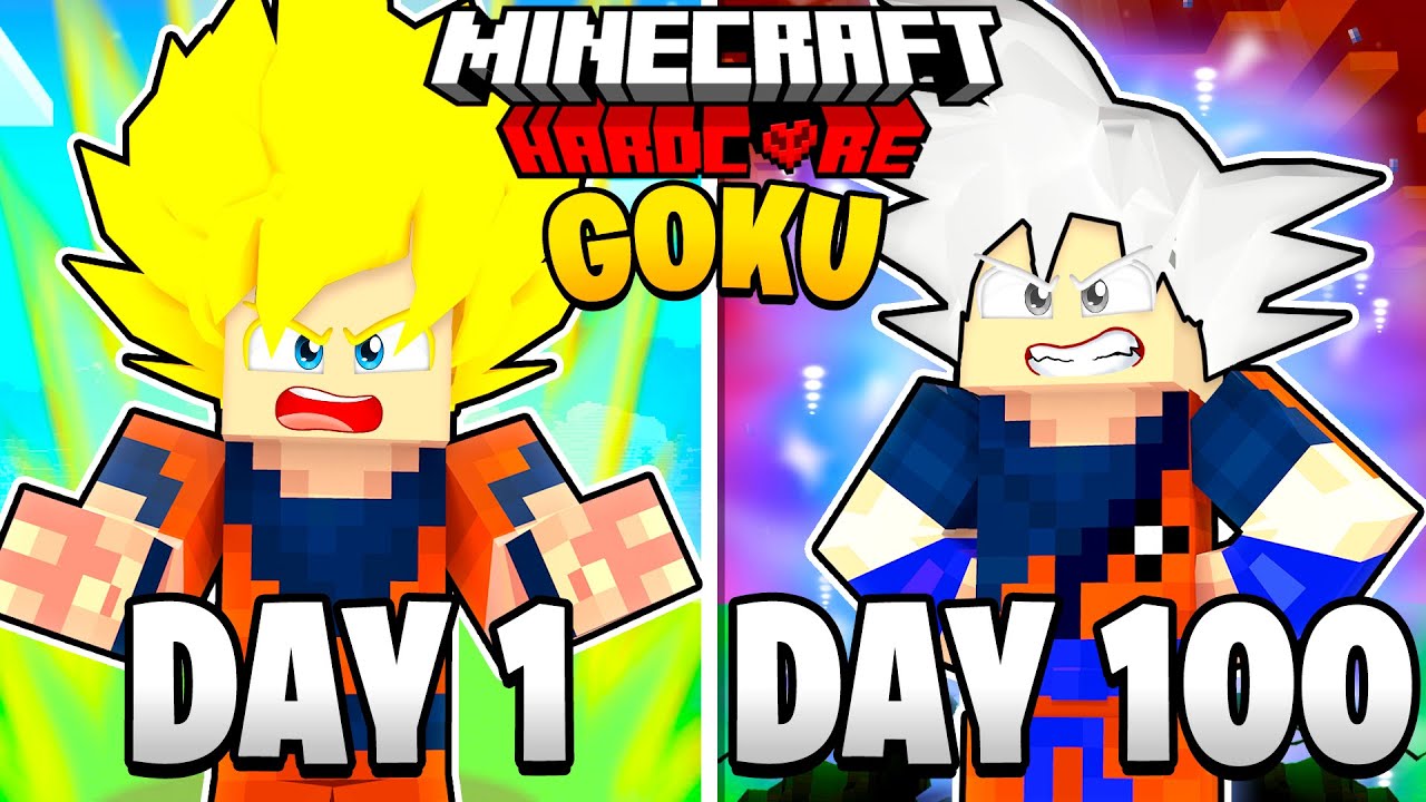 I Survived 100 DAYS as GOKU in Dragon Ball Minecraft