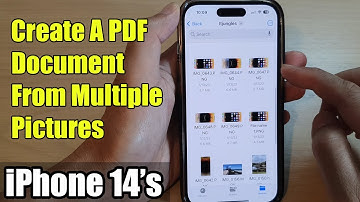 iPhone 14/14 Pro Max: How to Create A PDF Document From Multiple Pictures