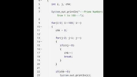 print prime numbers from 1 to 100 in java # java programming #easy #java #coding