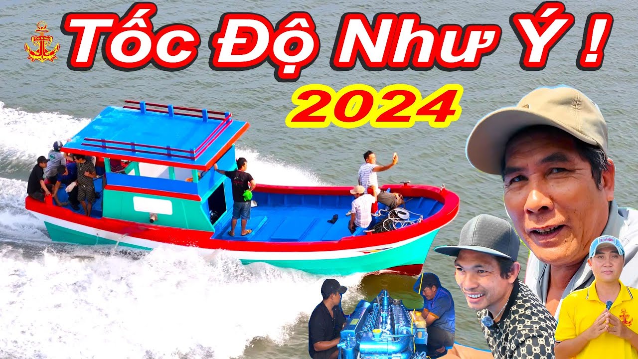 Hạ Thủy Và Chạy Thử Ghe Composite Nghề Lặn Và Cái Kết Đầy Bất Ngờ