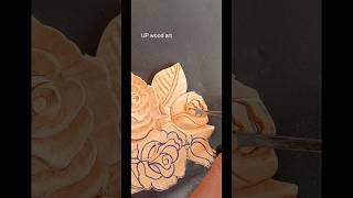 Rose flower making wood