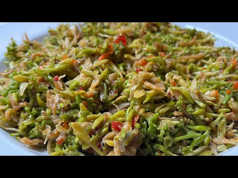 Tumis Bunga Pepaya Pedas