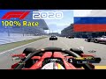 F1 2020 - Seb's Final Ferrari Season #17: 100% Race Russia | PS5