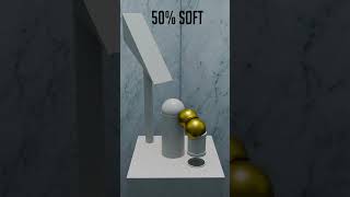 0% vs 100% sphere 3D Soft Body Simulation