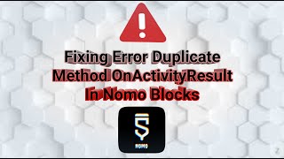 حصريا على اليوتيوب | طريقة اصلاح خطأ Duplicate Method onActivityResult #برمجة_سكيتشوير