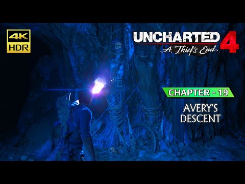 UNCHARTED 4: A THIEF'S END WALKTHROUGH | CH 19 - AVERY'S DESCENT | 4K HDR | GAMERS DIGEST