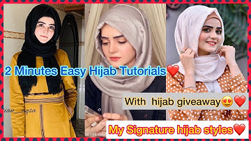Easy Hijab Tutorial (no pins) | My signature Hijab Styles | Hijab styles 2021 | Dietitian Aqsa