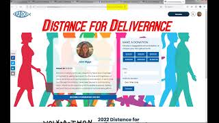2022 Distance For Deliverance Walkathon Signup Instructions