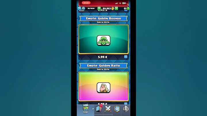 Goblin Cying Emote Return! #Clash Royale