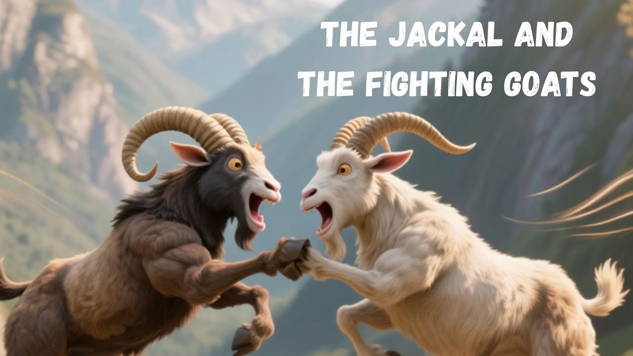 The Jackal and the Fighting Goats