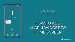 How to Add Alarm Widget to the Home screen - Samsung [Android 11 - One UI 3] screenshot 5