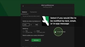 How to set Account Alerts