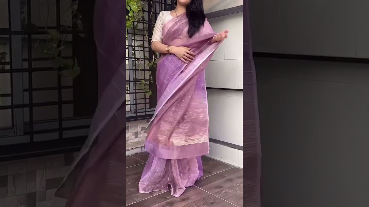 Lurex Linen Organza Sarees-999+$-