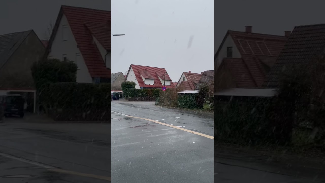 First snow of the season! Weisendorf, Germany 