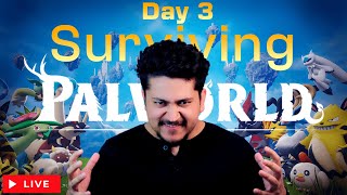 🔴LIVE🔴- Day-3 of Surviving Palworld!!🔴