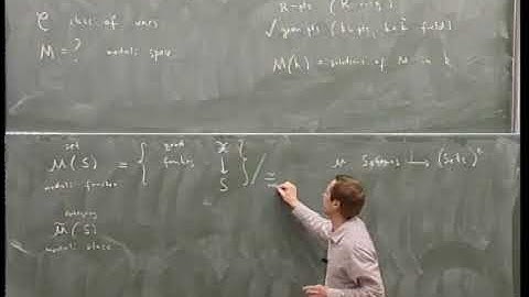 Prof. Valery Alexeev | Introduction to moduli of varieties - I: Generalities on moduli spaces of...