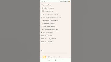 Explain general format of Software Requirement Specification (SRS).