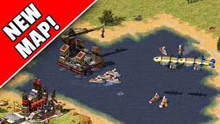 Red Alert 2 | Big River - NEW MAP! | (7 vs 1 + Superweapons)