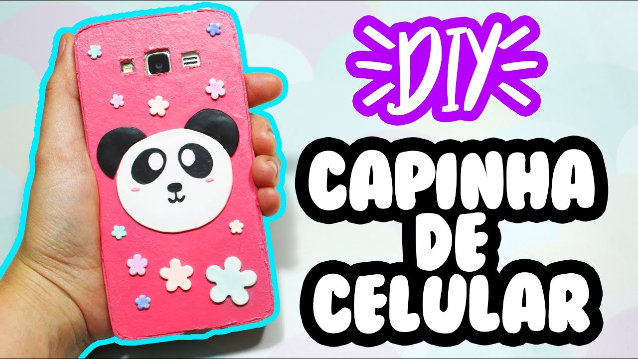 DIY - CAPINHA DE CELULAR DE PANDA - FEITA DE PAPEL PARANÁ - #1 | PRIH GOMES  - YouTube