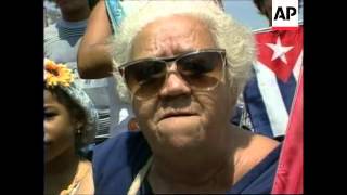 USA: MIAMI: CUBAN EXILES DEMONSTRATION