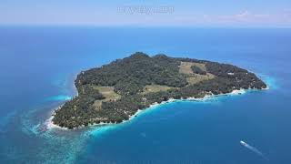 Drone footage of San Pablo Island in Hinunangan, Southern, Leyte
