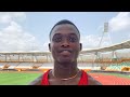 Joseph andoh wins boys u20 100m final 1069sec 5 nation athletics championship abidjan2024