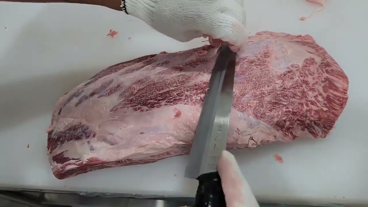 호주산 냉장 부채살 손질방법, 정육점, 식당에서 쓰는 실전 정육 기술(How to Trim Australian Chilled Oyster Blade)
