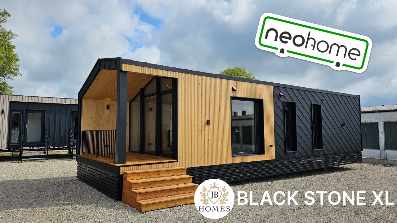 Neohome: JB Black Stone XL -Premium Bungalow mit 2 Schlafzimmern Fertighaus Modulhaus bezugsfertig
