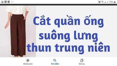 355/ cắt quần ống suông trung niên lung thun liền túi xéo đơn giản /Đam mê may vá Hana Nguyên