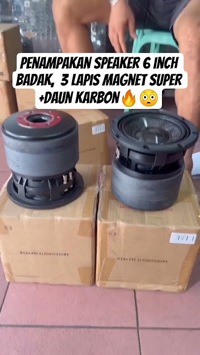 Penampakan speaker 6 inch badak,cocok buat battle🔥#speaker #speakerbalap #wow #bass #miniatursound