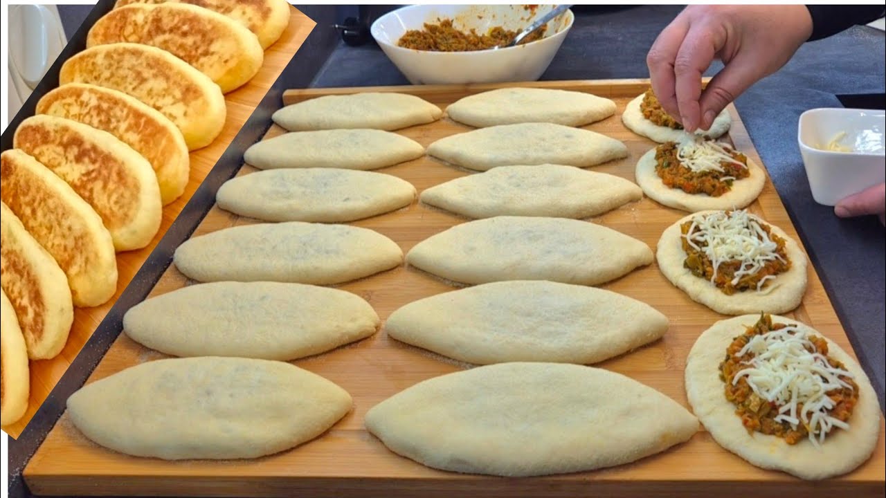 👌 بدون لحوم فطائر اقتصاديين كيخمرو مرة واحدة فقط بنة لا تقاوم(فطائر تركية)