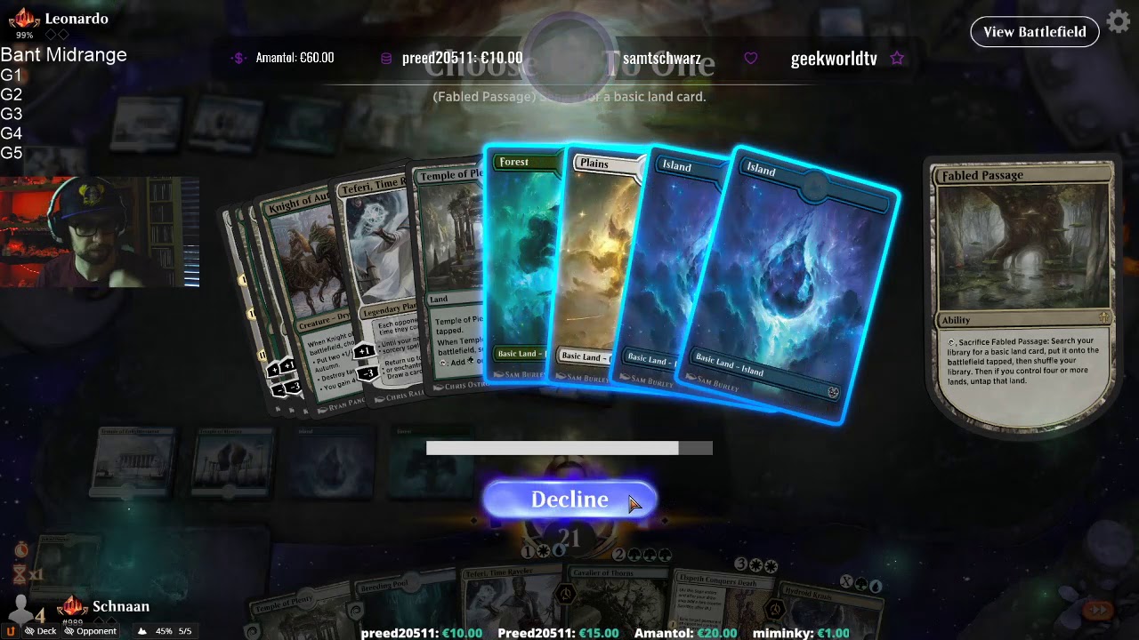 High Mythic Bant Midrange Decktech //www.twitch.tv/schnaan//