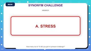 Synonym Challenge #0090 | Similar Words Quiz Practice