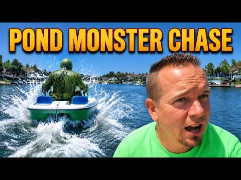 Pond Monster Pedal Boat Chase!!