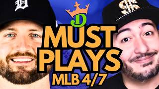 MLB DFS Tuesday 4/7 (DraftKings MLB MUST PLAYS) | MLB DFS Picks + Bets