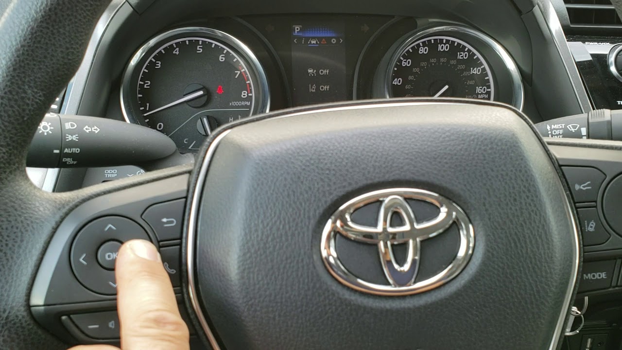 How to reset a maintenance light on a 2019 Toyota Camry - YouTube