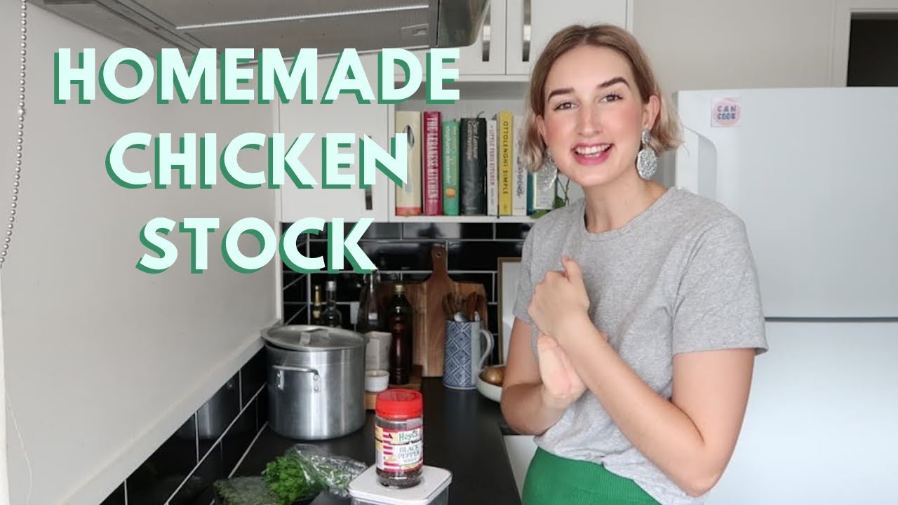 Simple Homemade Chicken Stock Tutorial Can Cook YouTube