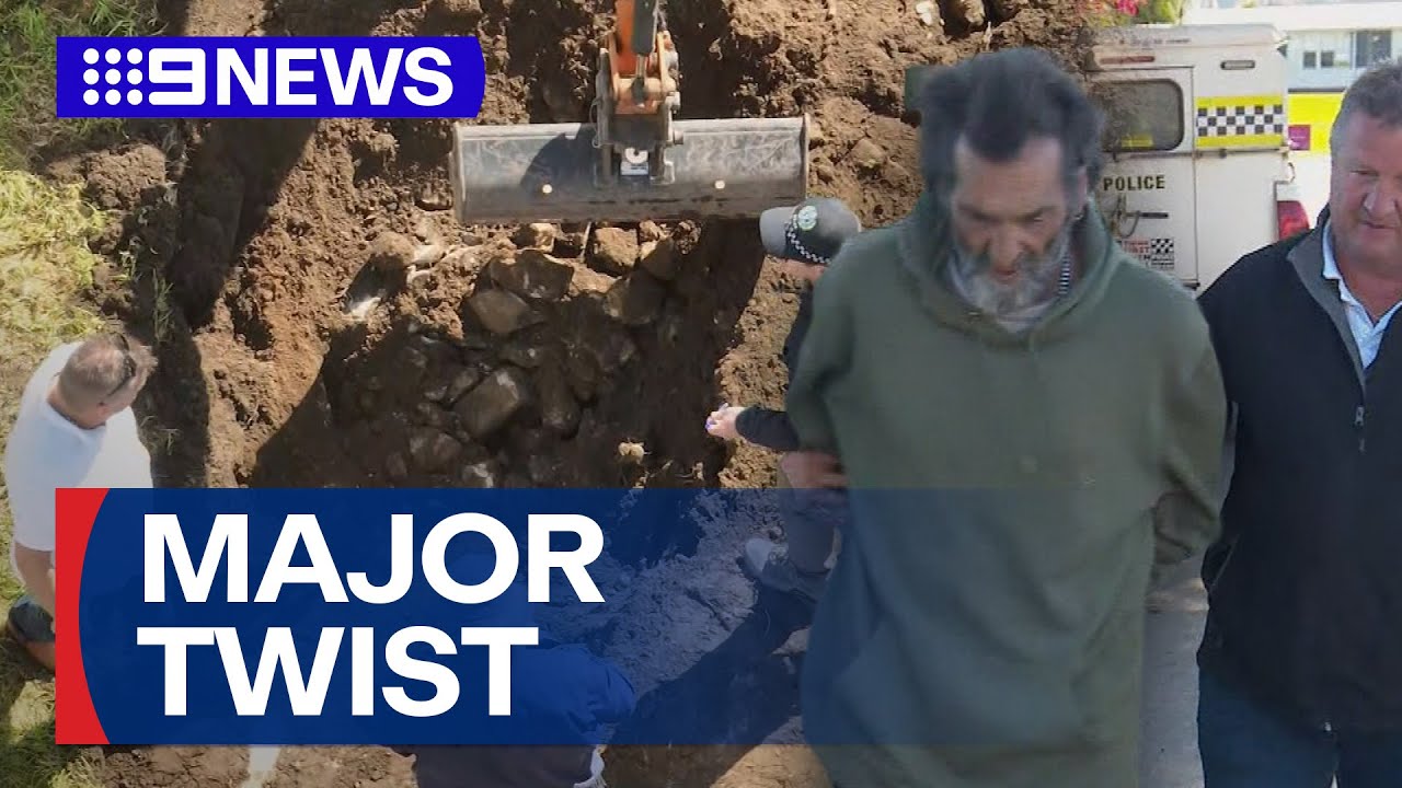 Human bones found in cold case search | 9 News Australia